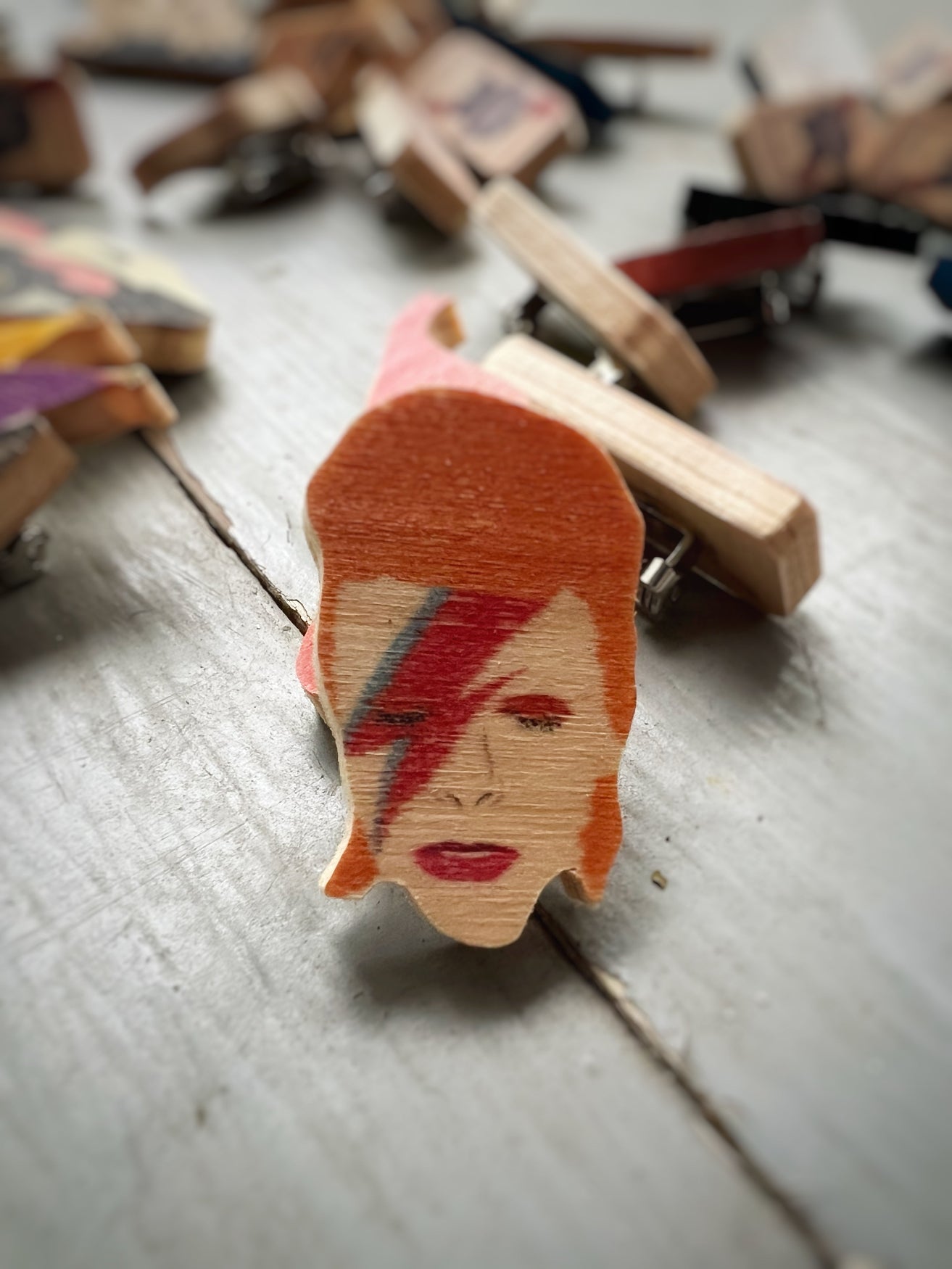 Fun Handmade Wooden Lapel Pins