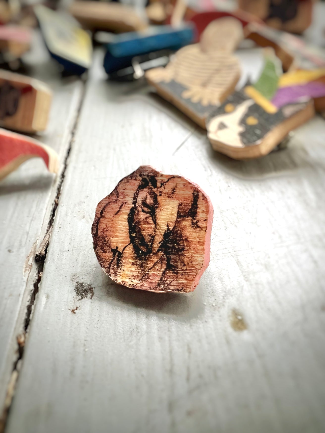 Fun Handmade Wooden Lapel Pins