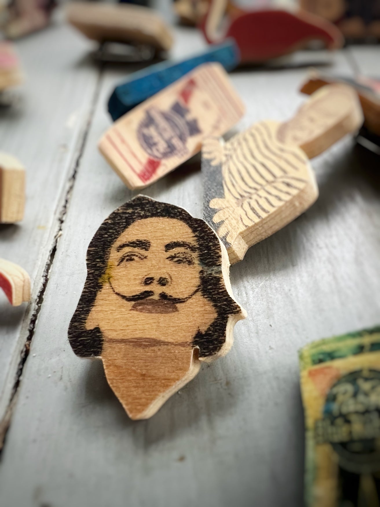 Fun Handmade Wooden Lapel Pins