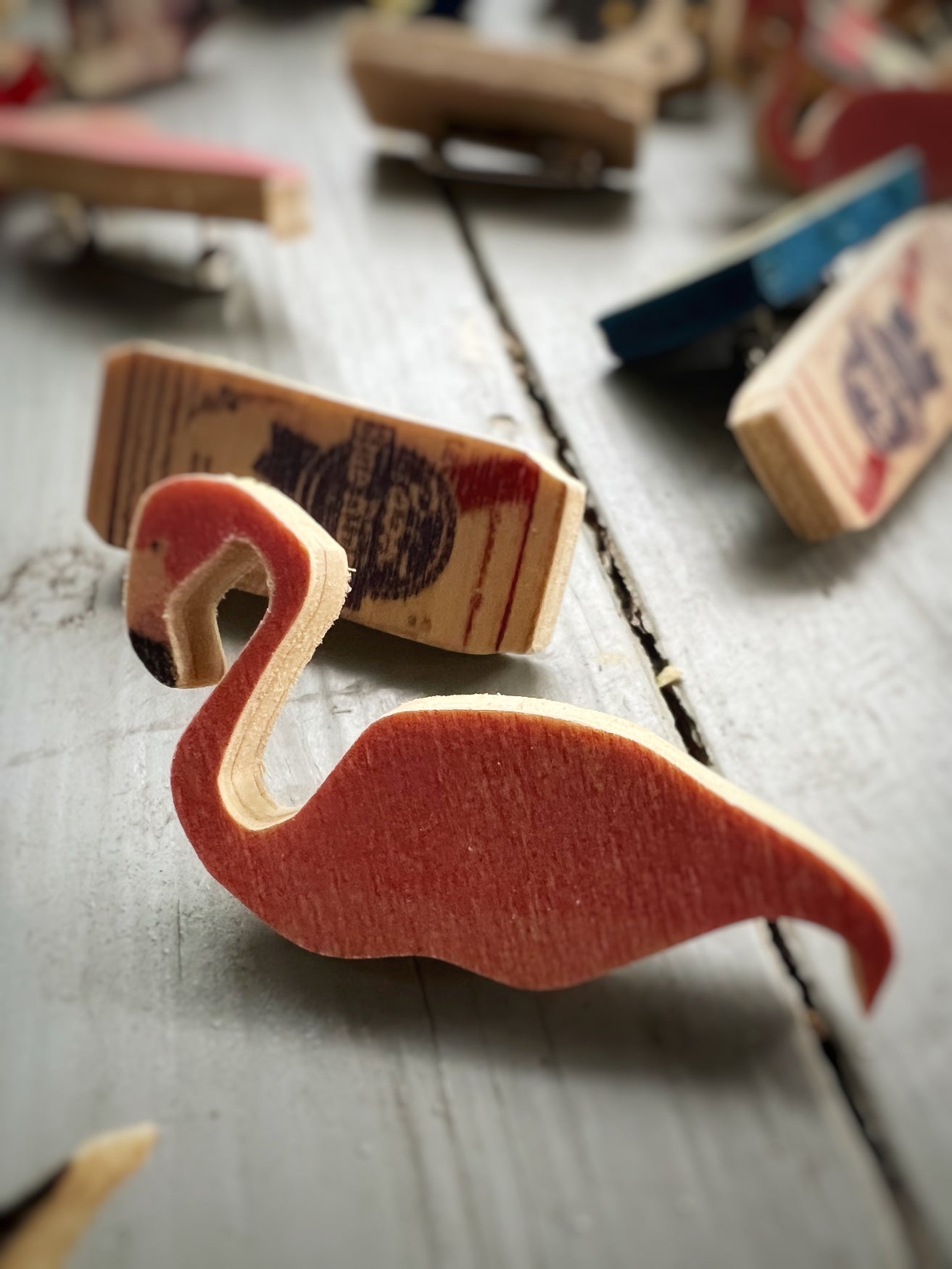 Fun Handmade Wooden Lapel Pins