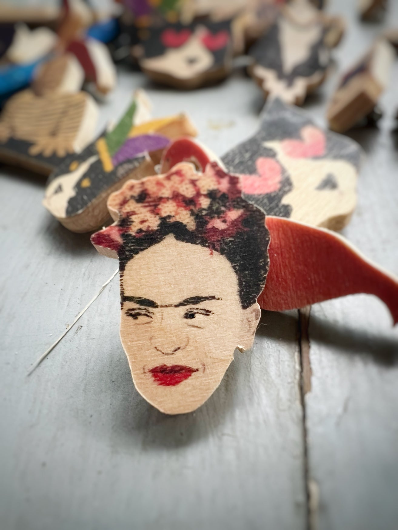 Fun Handmade Wooden Lapel Pins